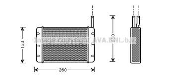 Салонный теплообменник AVA QUALITY COOLING для FORD TRANSIT Фургон (V_ _) 2.4 D (VVS)