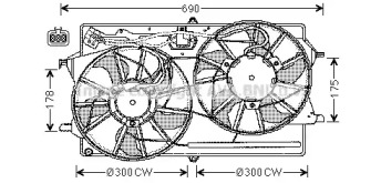 Система охлаждения AVA QUALITY COOLING для FORD FOCUS седан (DFW) 1.8 16V
