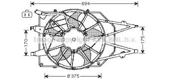 Система охлаждения AVA QUALITY COOLING для FORD FOCUS седан (DFW) 1.8 16V