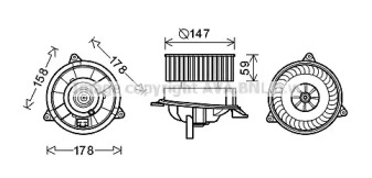 Отопление и вентиляция AVA QUALITY COOLING для FORD FOCUS седан (DFW) 1.8 16V