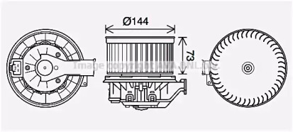 Отопление и вентиляция AVA QUALITY COOLING для FORD FIESTA VI 1.5 TDCi