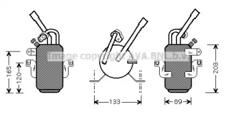 Осушитель AVA QUALITY COOLING для FORD FOCUS седан (DFW) 1.8 16V