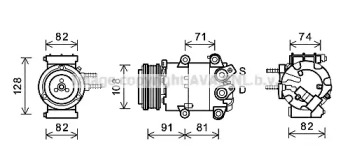 Кондиционер AVA QUALITY COOLING для FORD FIESTA VI 1.5 TDCi