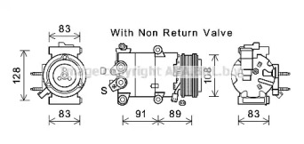 Кондиционер AVA QUALITY COOLING для FORD KUGA II (DM2) 1.6 EcoBoost 4x4