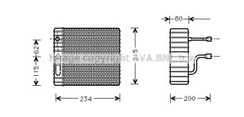 Испаритель AVA QUALITY COOLING для FORD FOCUS седан (DFW) 1.8 16V