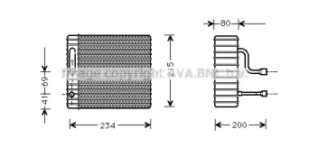 Испаритель AVA QUALITY COOLING для FORD FOCUS седан (DFW) 1.8 16V