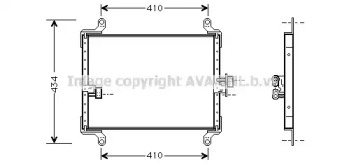 Конденсатор AVA QUALITY COOLING для FIAT DUCATO c бортовой платформой/ходовая часть (230_) 2.5 TDI