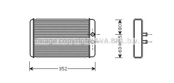 Салонный теплообменник AVA QUALITY COOLING для FIAT DUCATO c бортовой платформой/ходовая часть (230_) 2.5 TDI
