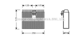 Испаритель AVA QUALITY COOLING для ALFA ROMEO 146 (930_) 1.7 i.e. 16V (930.B1)