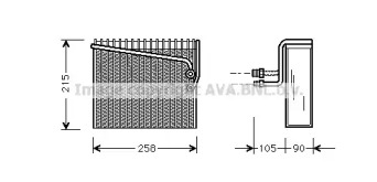 Испаритель AVA QUALITY COOLING для ALFA ROMEO 146 (930_) 1.7 i.e. 16V (930.B1)