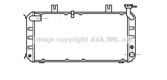 Водяной радиатор AVA QUALITY COOLING для HONDA QUINTET (SU) 1.6 EX