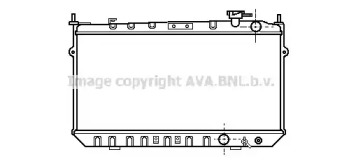 Водяной радиатор AVA QUALITY COOLING для HONDA INTEGRA Хэтчбек (DA) 1.5