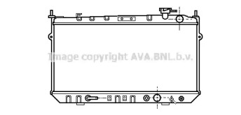 Водяной радиатор AVA QUALITY COOLING для HONDA INTEGRA Хэтчбек (DA) 1.5