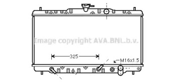 Водяной / масляный радиатор AVA QUALITY COOLING для HONDA ACCORD III (CA) 1.6 L (CA4)