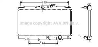 Водяной / масляный радиатор AVA QUALITY COOLING для HONDA PRELUDE V (BB_) 2.2 16V (BB6, BB8)