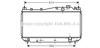 Водяной / масляный радиатор AVA QUALITY COOLING для HONDA CIVIC VII купе (EM2) 1.7 i