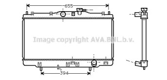 Водяной / масляный радиатор AVA QUALITY COOLING для HONDA ACCORD VI Hatchback (CH, CL) 1.8 i (CH6)