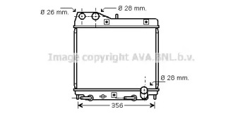 Водяной радиатор AVA QUALITY COOLING для HONDA JAZZ II (GD_, GE3, GE2) 1.3 (GD1)