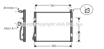 Кондиционер AVA QUALITY COOLING для HONDA CIVIC II Shuttle (EE) 1.6 i 16V 4WD (EE4)