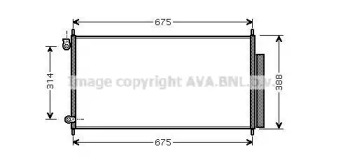 Конденсатор AVA QUALITY COOLING для HONDA ACCORD VII Tourer (CM, CN) 2.4 (CM2)