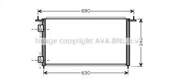 Конденсатор AVA QUALITY COOLING для HONDA CIVIC VII Hatchback (EU, EP, EV) 2.0 Type-R