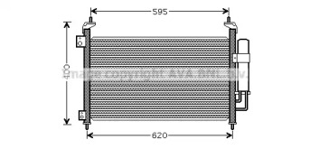 Кондиционер AVA QUALITY COOLING для HONDA CIVIC VIII Hatchback (FN, FK) 2.2 CTDi (FK3)