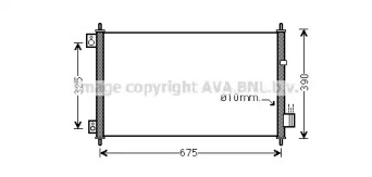 Конденсатор AVA QUALITY COOLING для HONDA ACCORD VII Tourer (CM, CN) 2.4 (CM2)