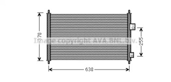 Кондиционер AVA QUALITY COOLING для HONDA CIVIC VII седан (ES, ET) 1.3 IMA (ES9, ED9)