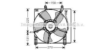 Система воздушного охлаждения AVA QUALITY COOLING для HONDA JAZZ II (GD_, GE3, GE2) 1.3 (GD1)