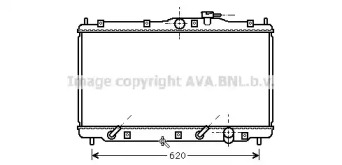 Водяной радиатор AVA QUALITY COOLING для HONDA PRELUDE IV (BB_) 2.3 i 16V (BB2)