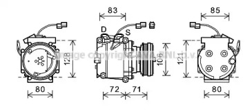 Кондиционер AVA QUALITY COOLING для HONDA CIVIC VI седан (EJ, EK) 1.5 i (EK3)