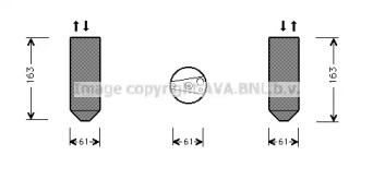 Осушитель AVA QUALITY COOLING для HONDA CIVIC V седан (EG, EH) 1.6 VTi (EG9)