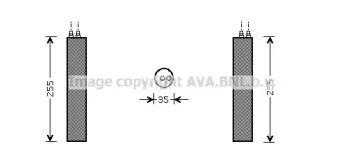 Осушитель AVA QUALITY COOLING для HONDA ACCORD VII Tourer (CM, CN) 2.4 (CM2)