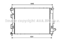 Водяной / масляный радиатор AVA QUALITY COOLING для KIA CEE'D (JD) 1.6 GDI
