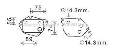 Масляный радиатор AVA QUALITY COOLING для KIA SOUL (AM) 1.6 CRDi 128
