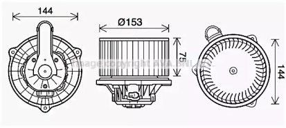 Отопление и вентиляция AVA QUALITY COOLING для KIA CEE'D (JD) 1.6 CVVT