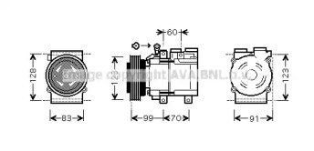 Кондиционер AVA QUALITY COOLING для KIA SORENTO I (JC) 2.4