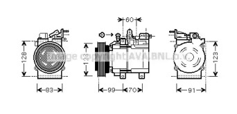 Кондиционер AVA QUALITY COOLING для KIA SORENTO I (JC) 2.4