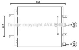 Конденсатор AVA QUALITY COOLING для JAGUAR XK Кабриолет (X150) 4.2 XK8