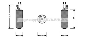 Осушитель AVA QUALITY COOLING для JAGUAR XK 8 купе (X100) 4.2