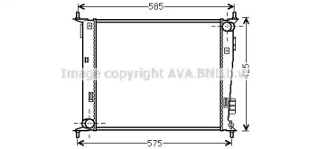 Водяной радиатор AVA QUALITY COOLING для KIA SOUL (AM) 1.6 CVVT