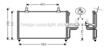 Кондиционер AVA QUALITY COOLING для KIA SHUMA (FB) 1.8 i 16V