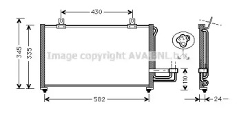 Кондиционер AVA QUALITY COOLING для KIA SHUMA (FB) 1.8 i 16V