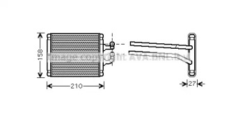 Отопление и вентиляция AVA QUALITY COOLING для KIA PICANTO (BA) 1.0