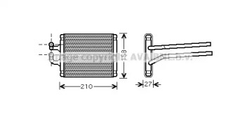 Отопление и вентиляция AVA QUALITY COOLING для KIA PICANTO (BA) 1.0