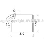 Салонный теплообменник AVA QUALITY COOLING для KIA SORENTO I (JC) 2.4