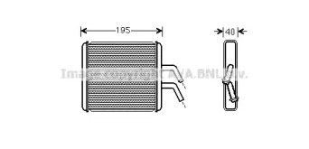 Салонный теплообменник AVA QUALITY COOLING для KIA RIO универсал (DC) 1.3
