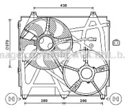 Вентилятор AVA QUALITY COOLING для KIA SORENTO I (JC) 2.4