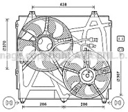 Вентилятор AVA QUALITY COOLING для KIA SORENTO I (JC) 2.4