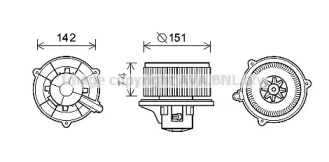 Двигатель вентилятор AVA QUALITY COOLING для KIA RIO универсал (DC) 1.3